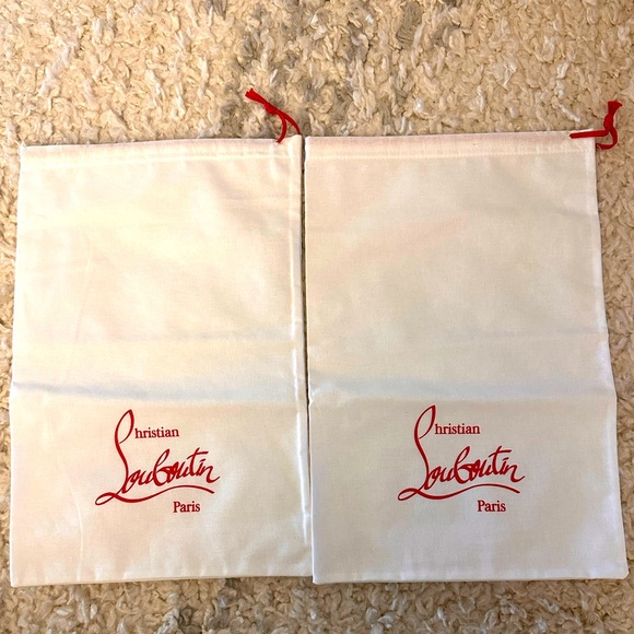 Christian Louboutin Handbags - 2 Christian Louboutin white dust bags perfect condition never used